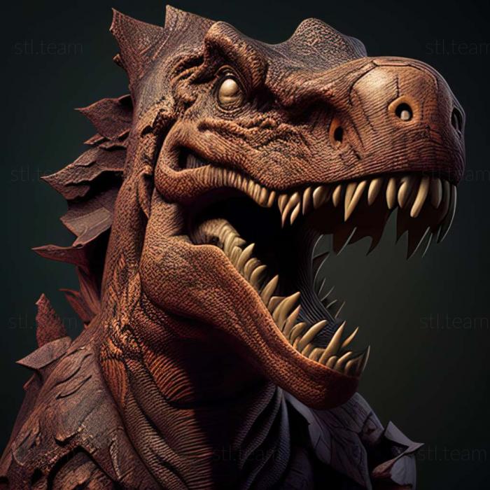 3D модель Диявол динозавр (STL)